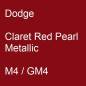 Preview: Dodge, Claret Red Pearl Metallic, M4 / GM4.